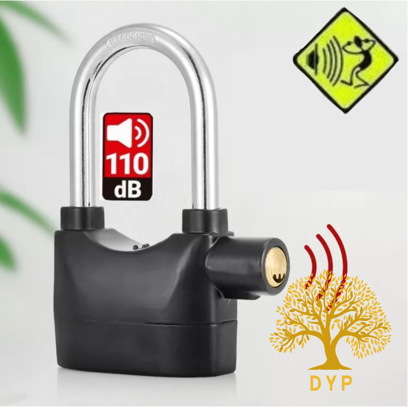 10406 - Cadeado Com Alarme Sonoro Anti-furto Comércio moto Prova De Água-Pronta Entrega