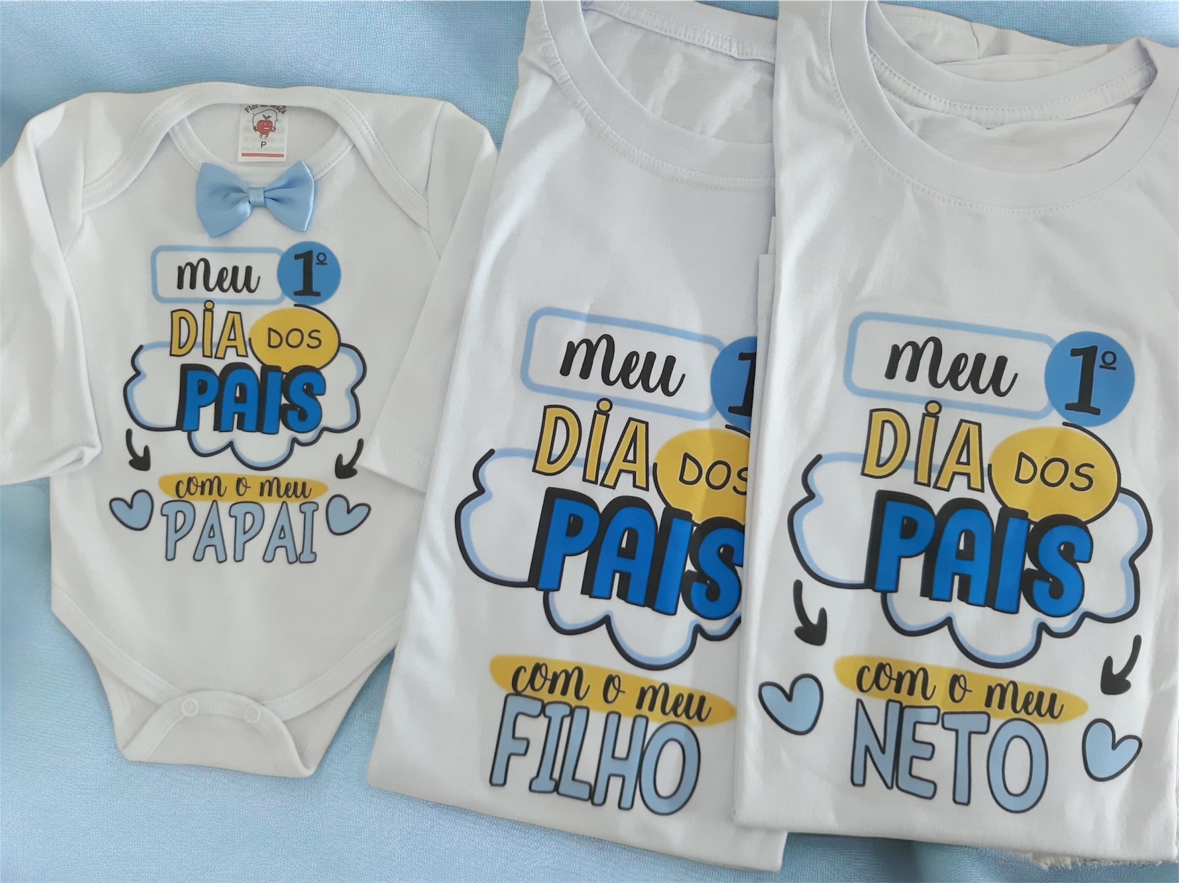 Kit Meu Primeiro Dia dos Pais Com camiseta do vovô