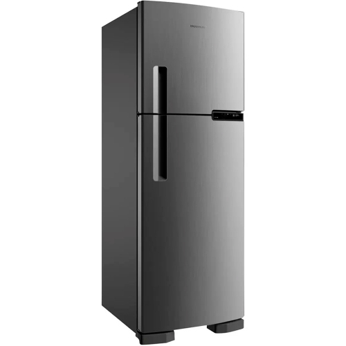 Geladeira Refrigerador Brastemp 375L Frost Free Duplex Cold Room BRM44HK - Inox - 110 Volts