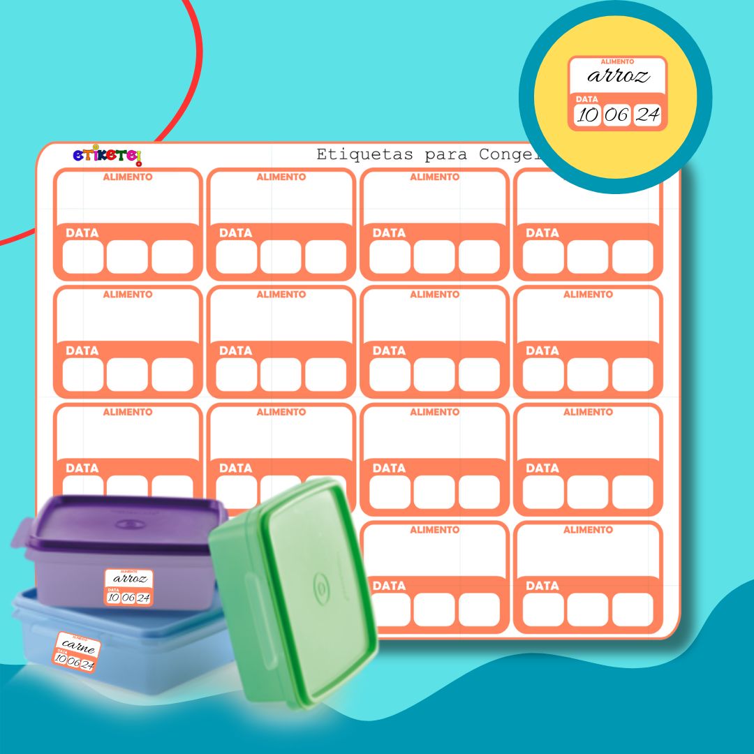 Etiquetas Adesivas para congelados.