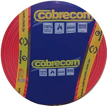 CABO FLEXIVEL 6,0MM C/100M VERMELHO COBRECOM