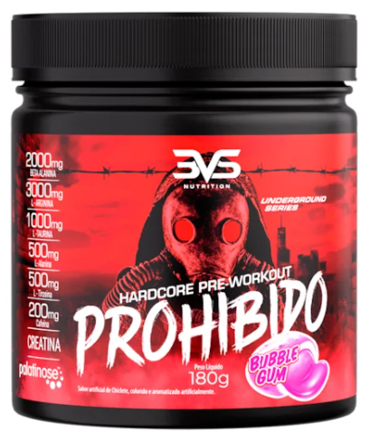 Pré-Treino Prohibido 180g - 3VS - Pote