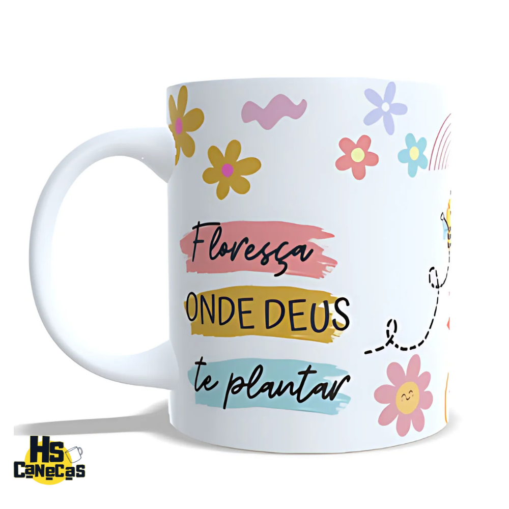 Caneca Floresça