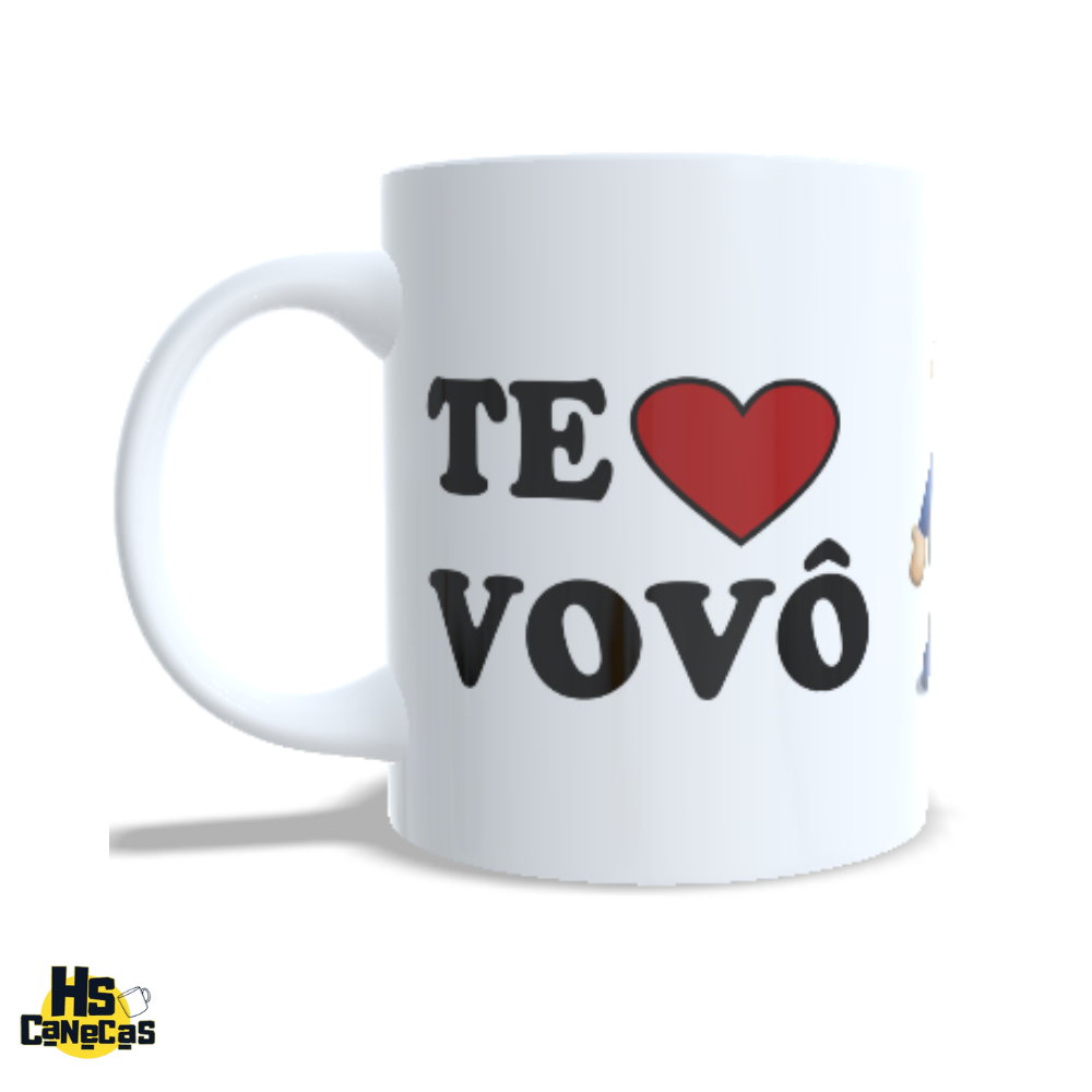 Caneca te amo vovô e vovó