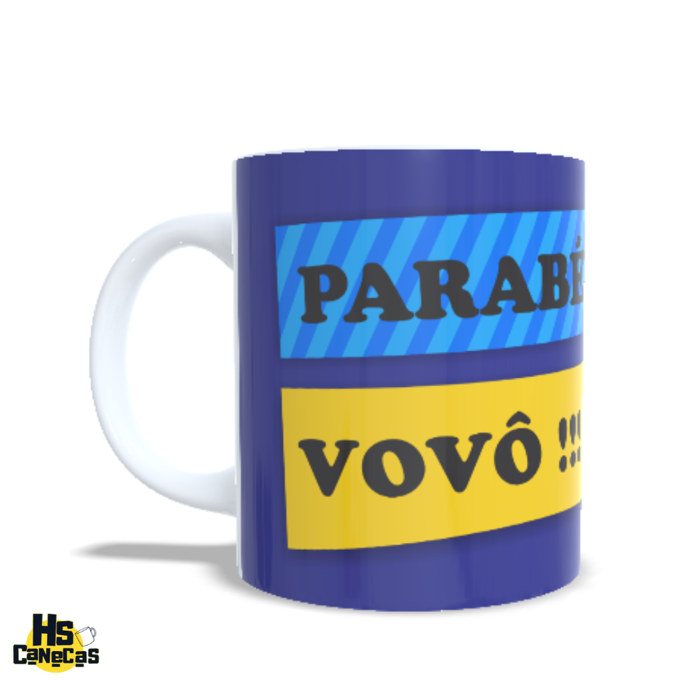 Caneca parabéns vovô