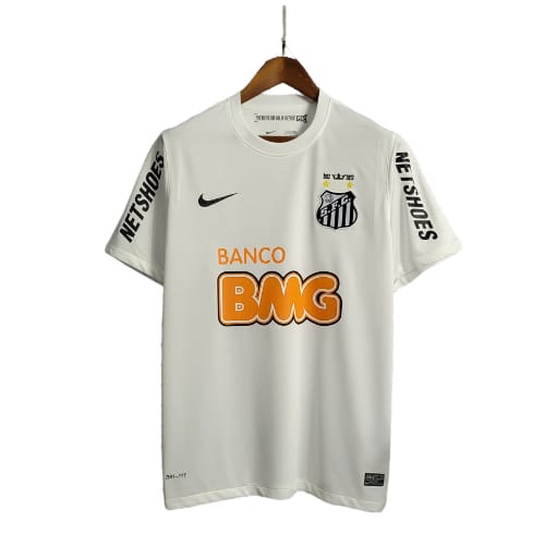 Camisa Retrõ Santos l Home 2013/12 Neymar Masculino Branco