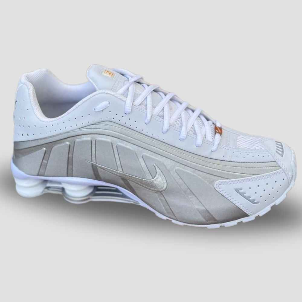 Nike Shox R4 Branco/Prata