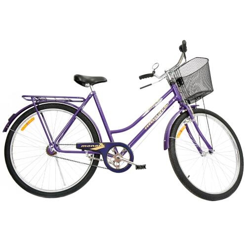 Bicicleta Aro 26 Monark Tropical Freio Varão em Aço Carbono - Roxo