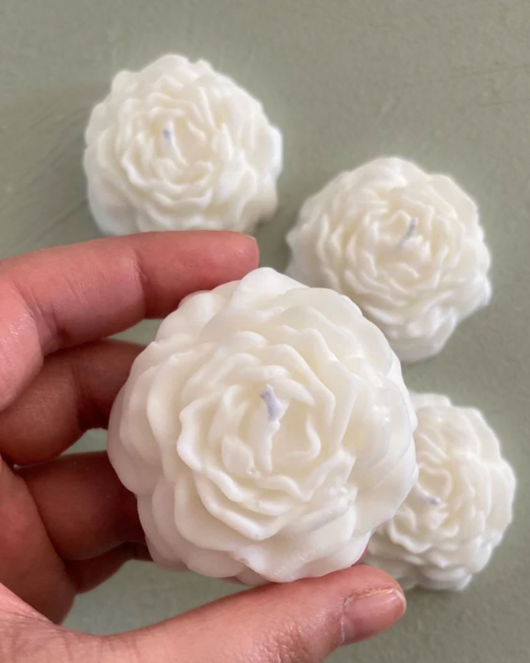 Vela Aromática Flor Peônia- Lembrancinha casamento, maternidade, corporativo, batizado, aniversário