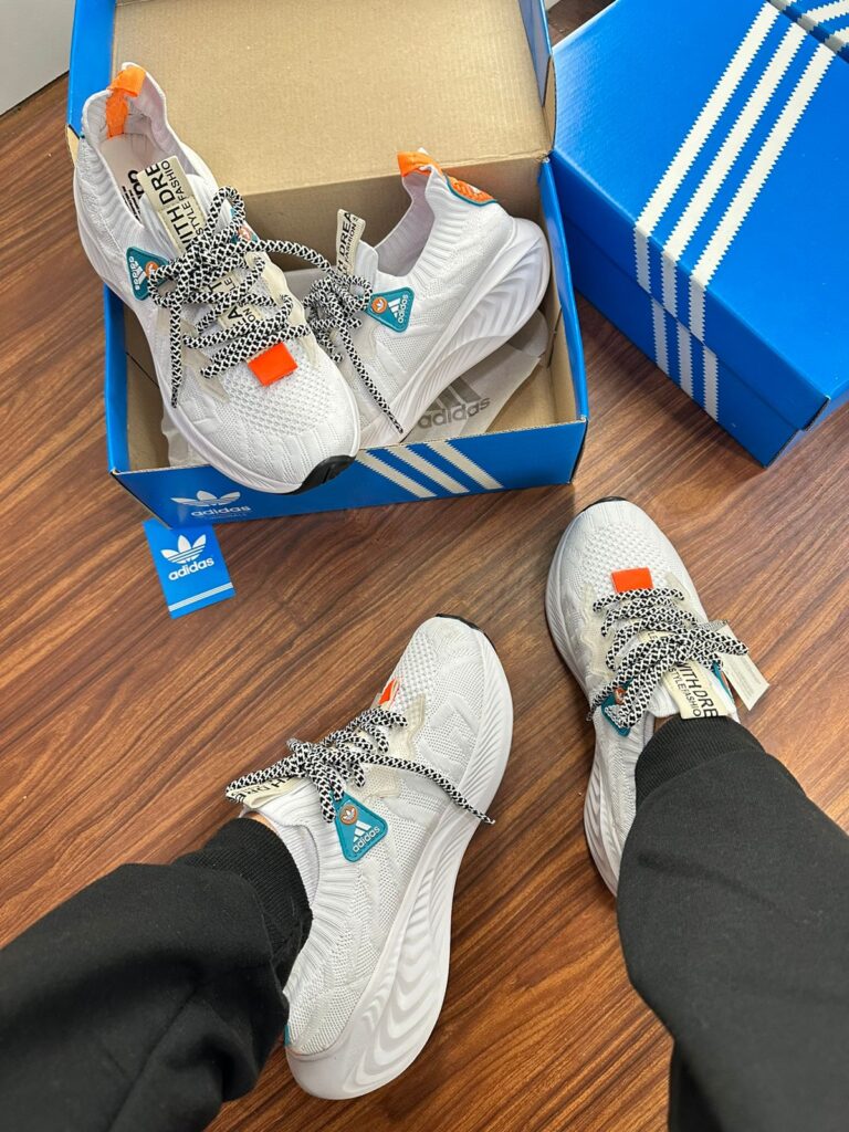 Sport Kniti (Branco Laranja) Premium Masculino