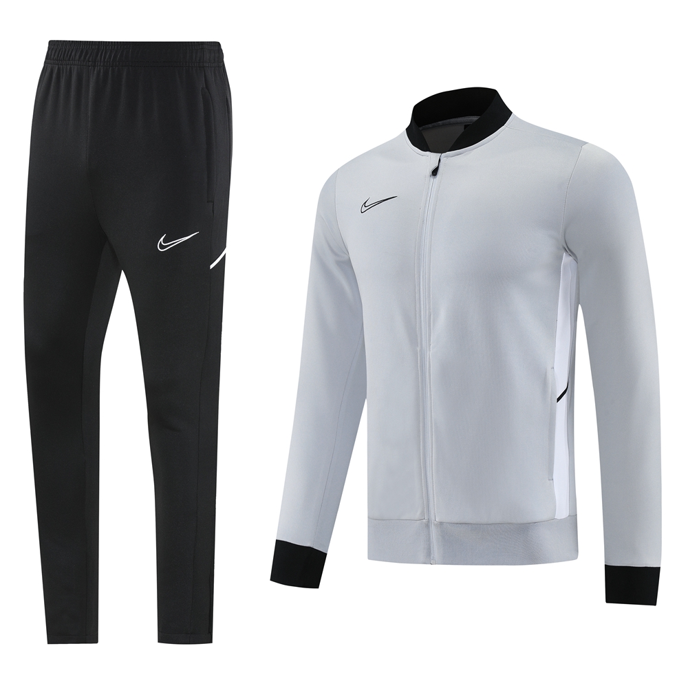 Conjunto Jaqueta Nike Dri-Fit 2025 - Cinza/Preto