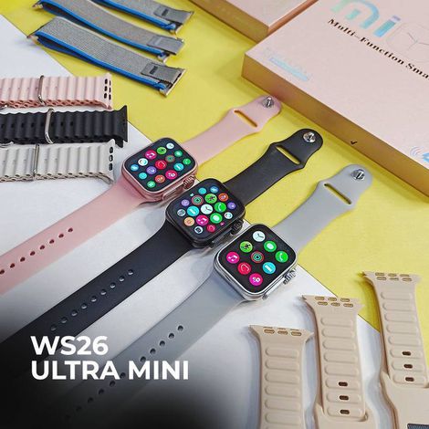 WS26 Ultra 2 mini 42mm | 4 pulseiras | Acabamento premium | Dual touch