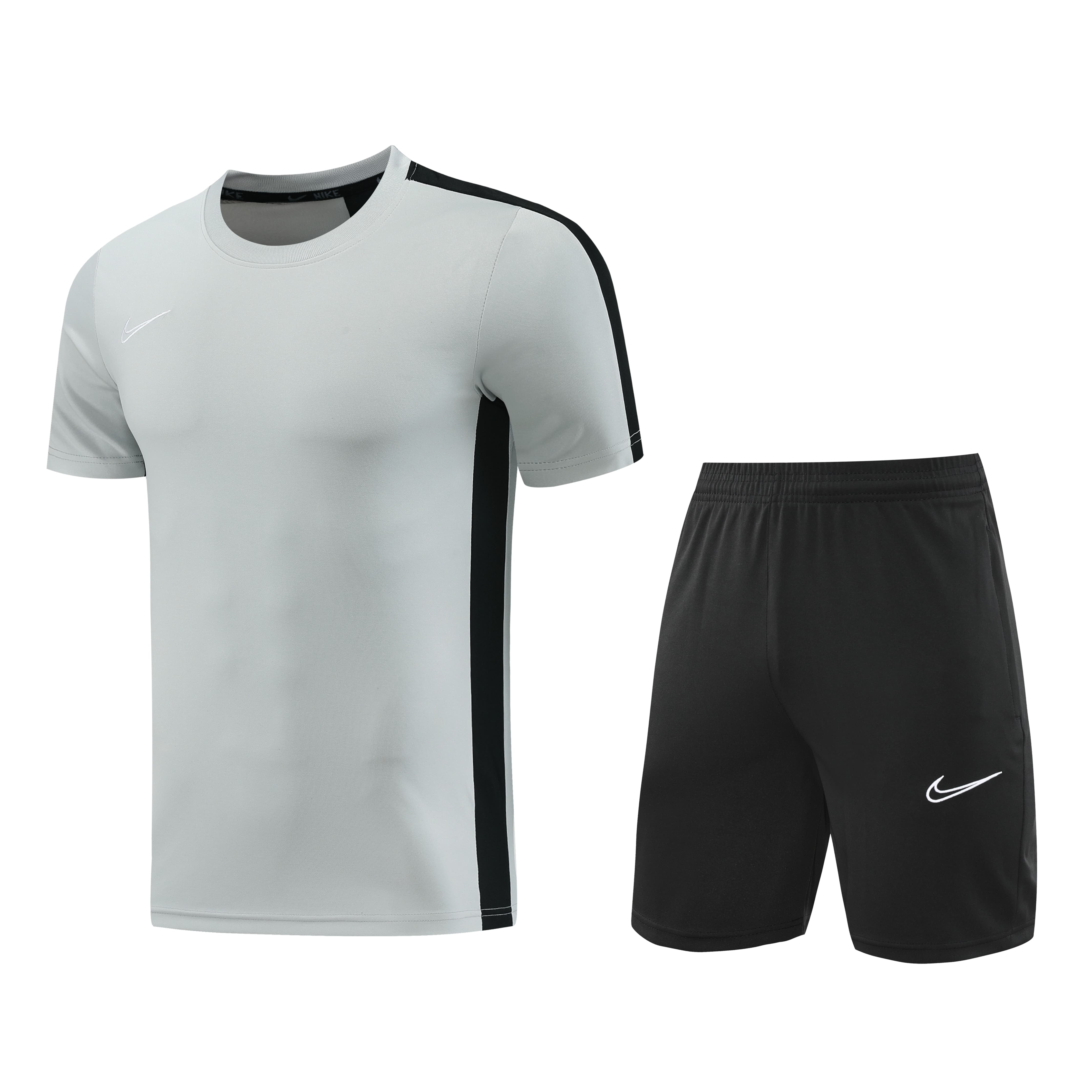 Conjunto Academy Nike Dri-Fit 2023 - Cinza/Preto