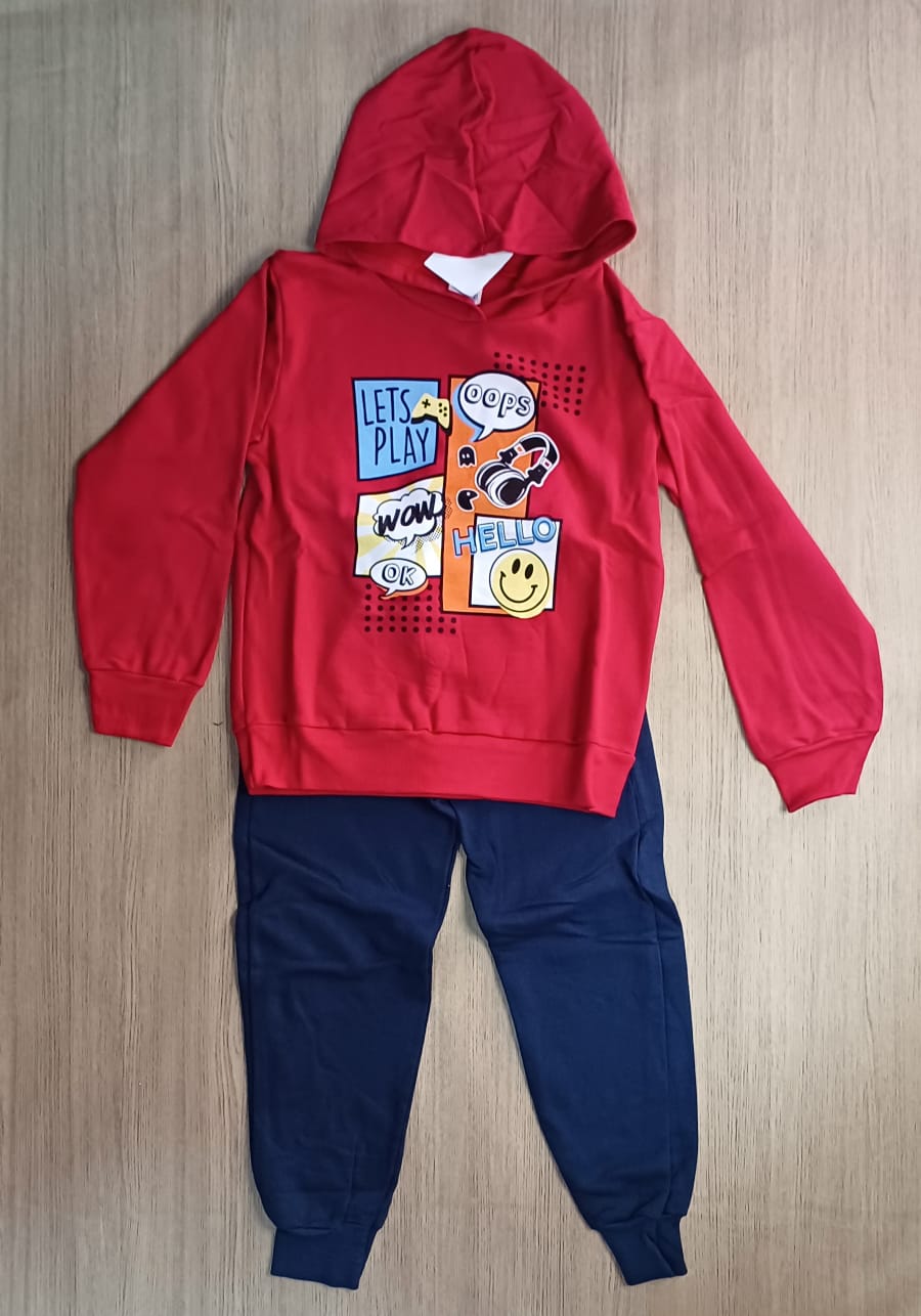 Conjunto Masculino Blusão e Calça Be Fun Tamanho 06