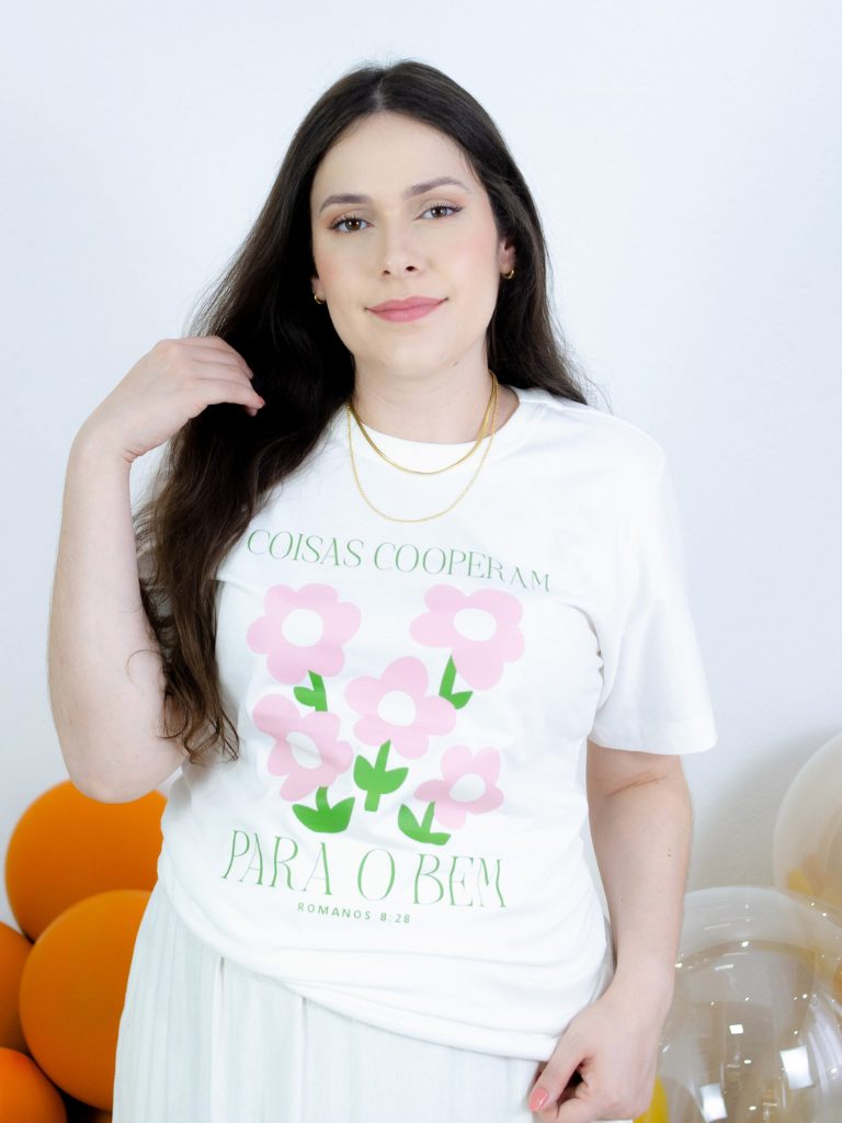 T-shirt Tradicional Para o Bem Offwhite