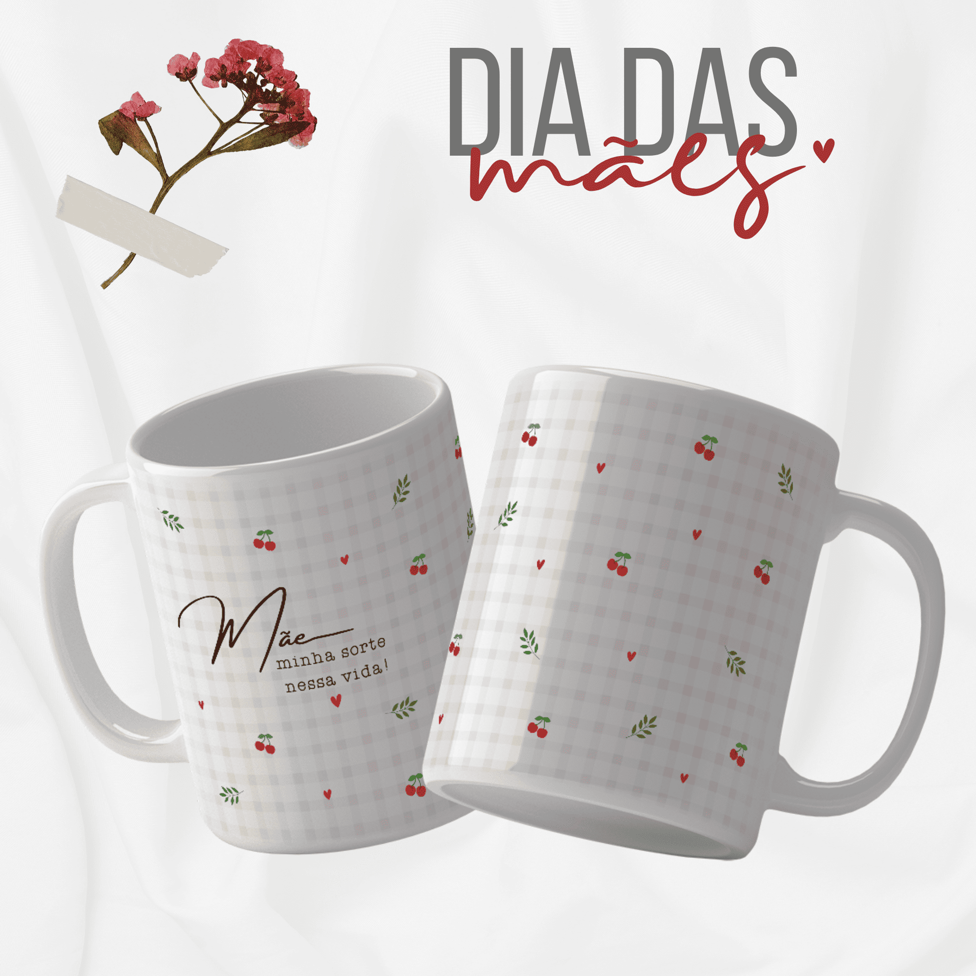 Caneca Tradicional Dia das Mães Modelos Variados