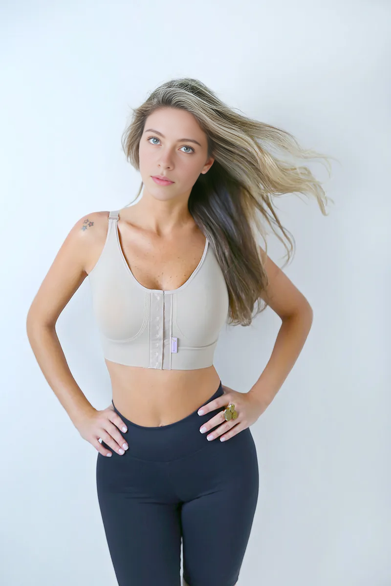 Sutiã alça fina com abertura frontal