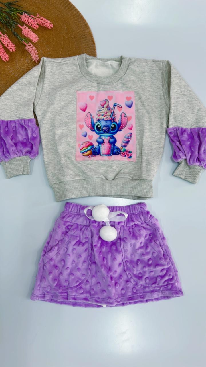 Conjunto Pelúcia Stitch