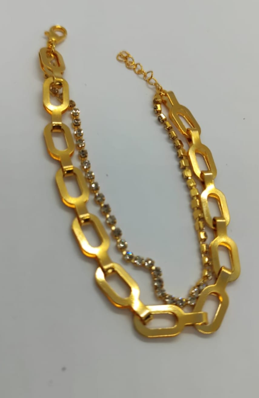 Pulseira Dupla Elos & Brilho