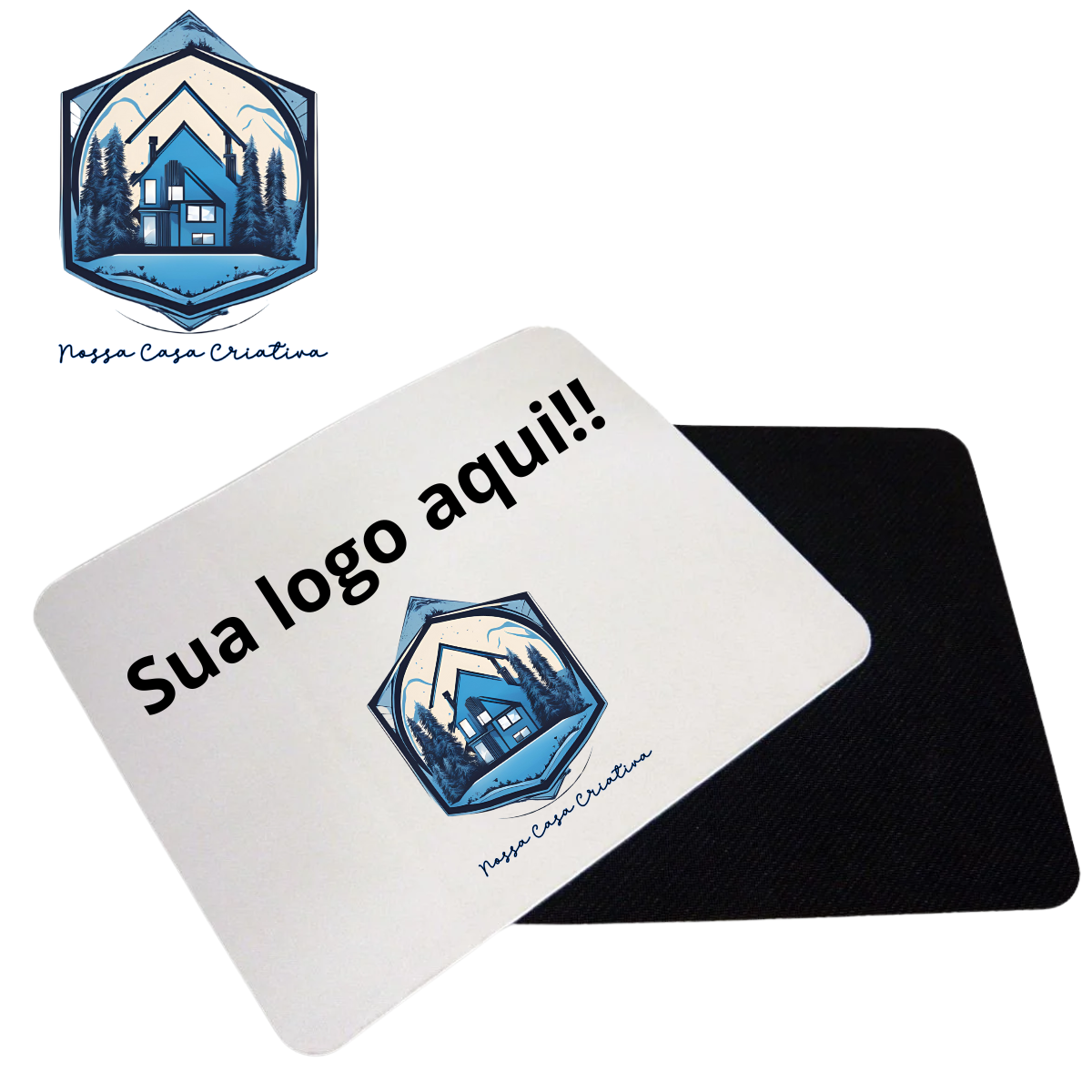 Mouse Pad Neoprene Retângular 20X24