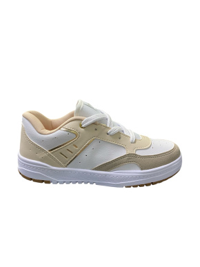 TÊNIS FEMININO K360 ESTILO RESPITEC BRANCO/BEGE KIDY