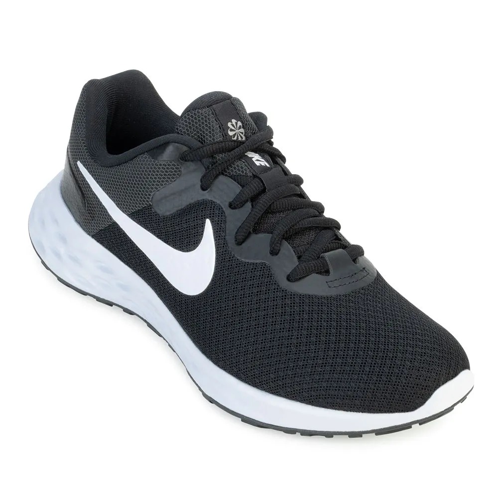 Tênis Nike Revolution 6 NN NK23 Preto-Branco