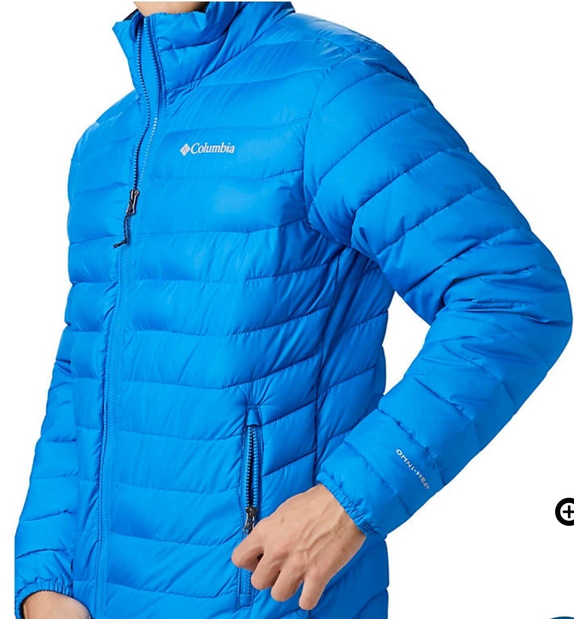 JAQUETA MASCULINA COLUMBIA OMNI HEAT THERMAL REFLECTIVE AZUL