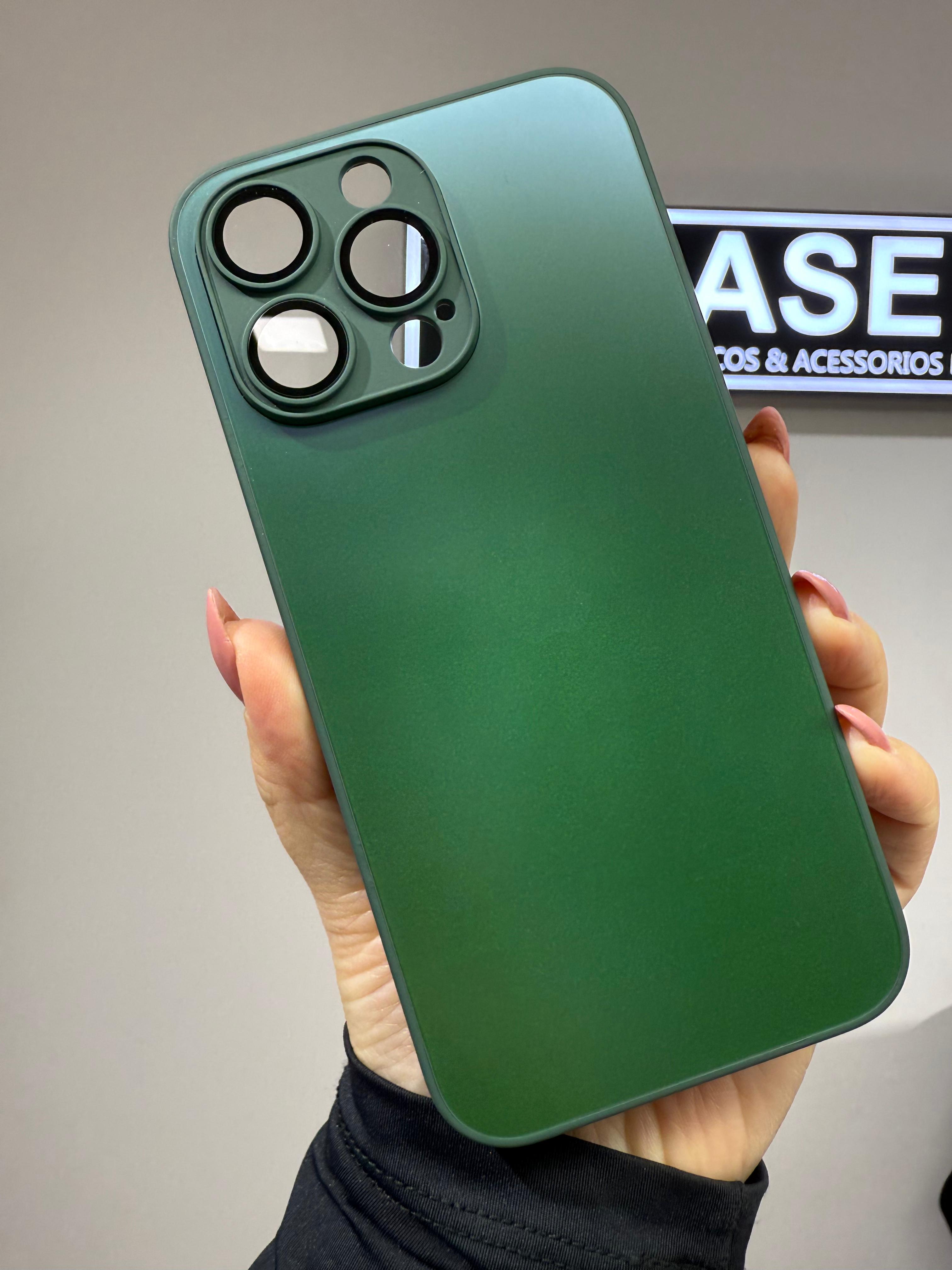 Case vitraglass verde (IP 15 PRO MAX)