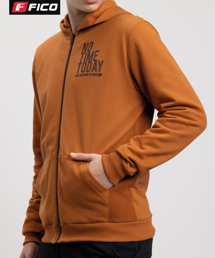 JAQUETA MOLETOM FELPADO/M.FERRETE LARANJA ADVENTURE FICO