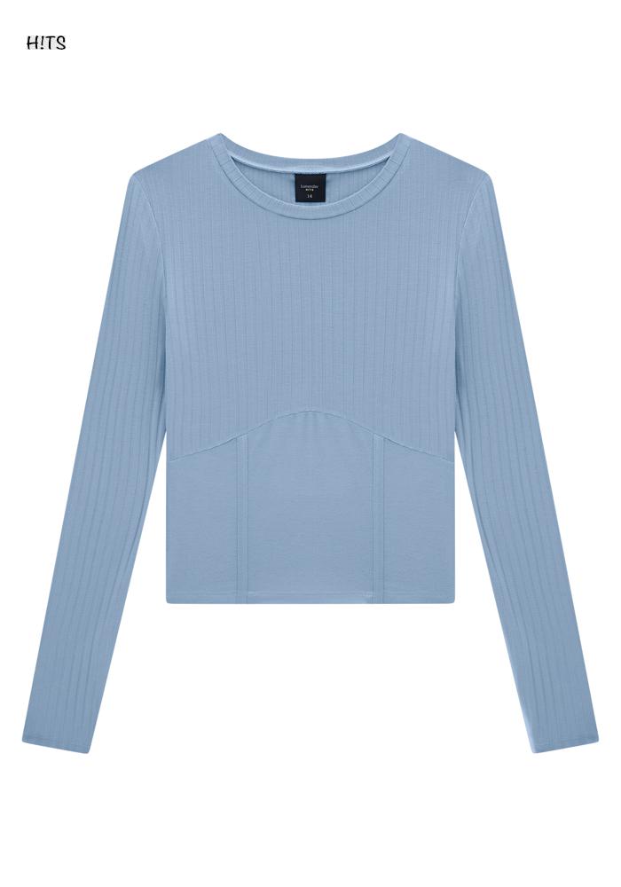 BLUSA M.CANELADO/M.CREPE VISCO AZUL ATALAIA LUNENDER HITS