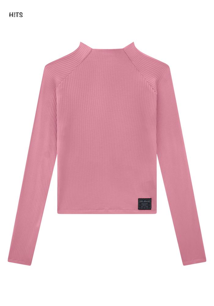 BLUSA MALHA CANELADO SEVILHA ROSA PLAZA LUNENDER HITS