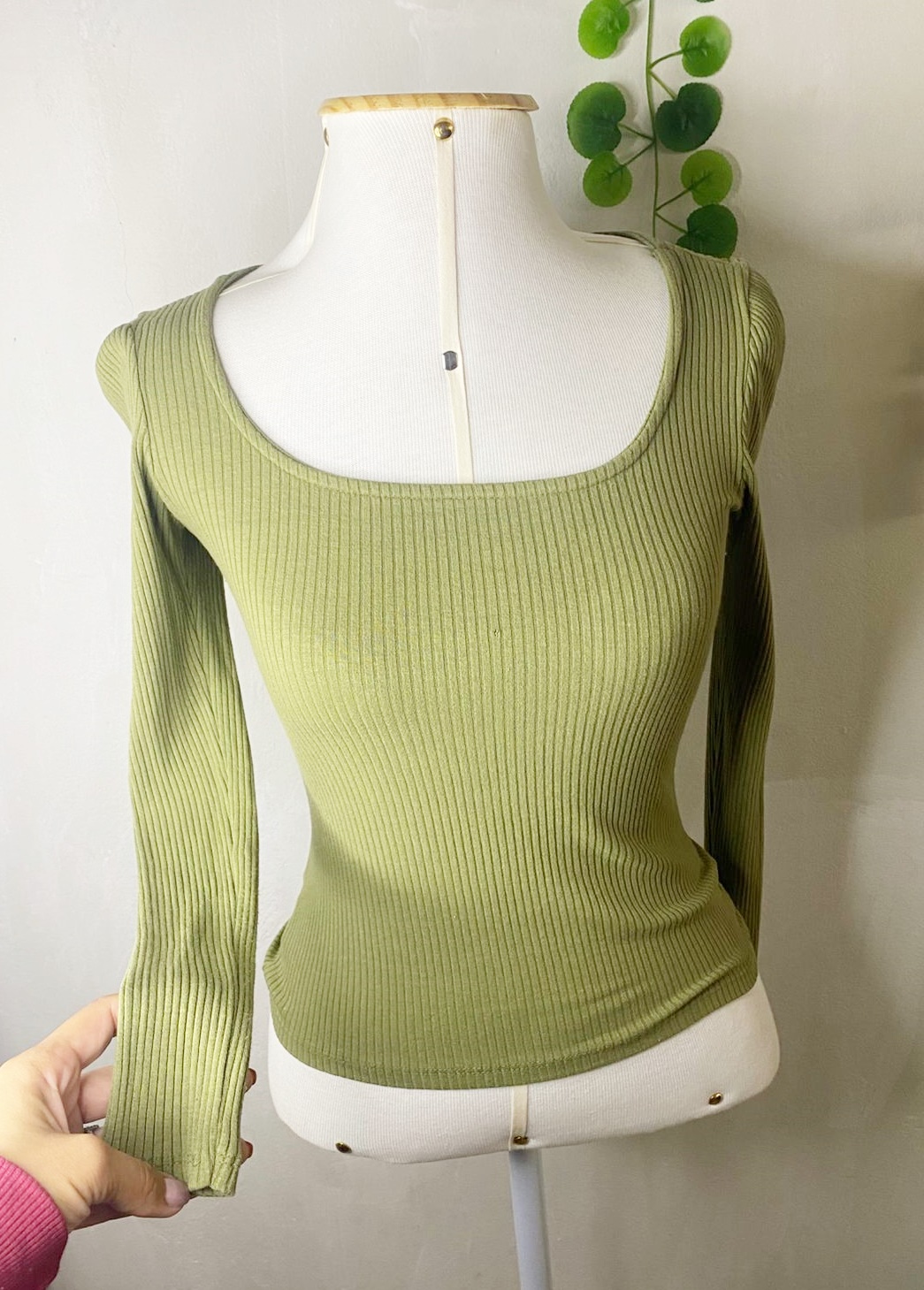 Manga longa Canelada C&A