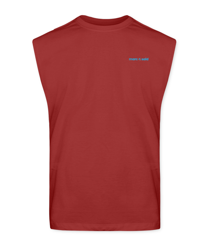 Camiseta Básica Sem Mangas Vermelho