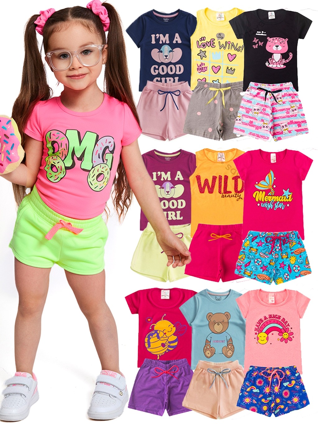 Kit 10 Peças Infantil Menina