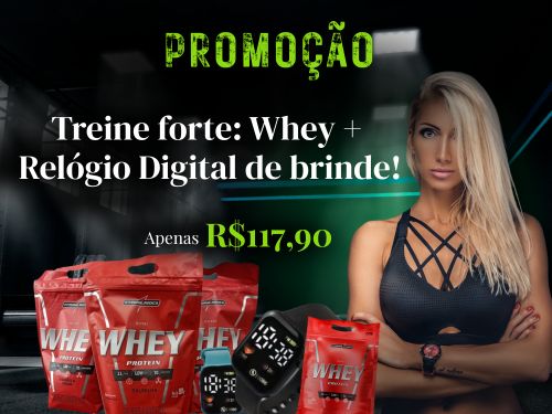 Whey Protein Integralmédica 900g + Relógio Digital
