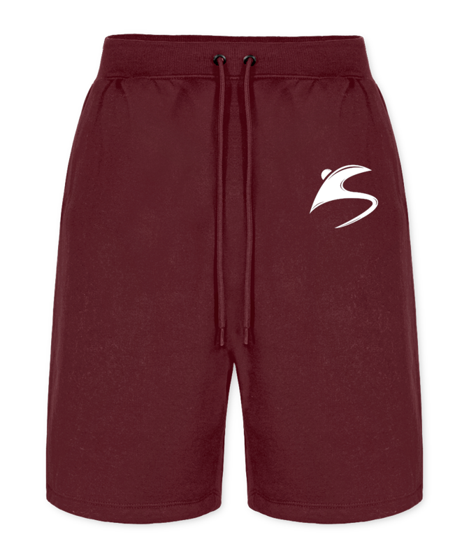 Bermuda Moletom Bordô