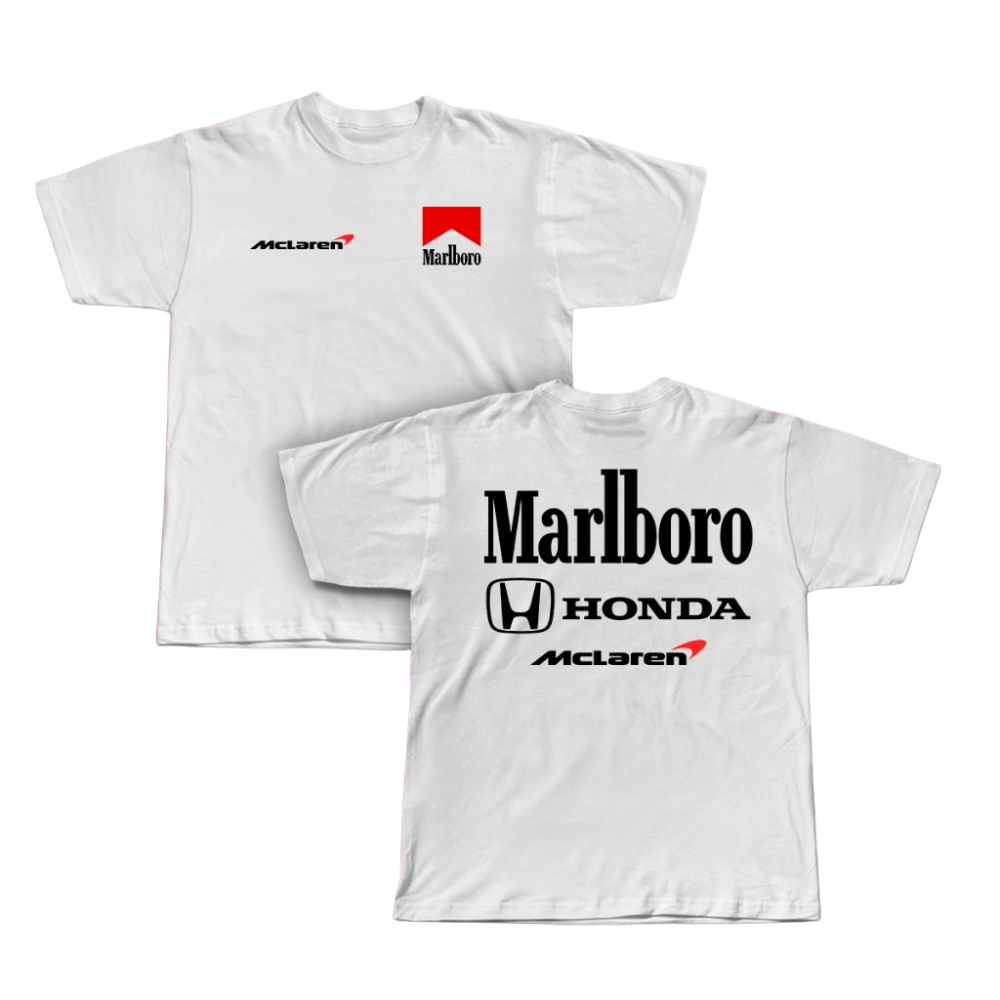 Camiseta Retrô Clássic McLaren/Marlboro 1990