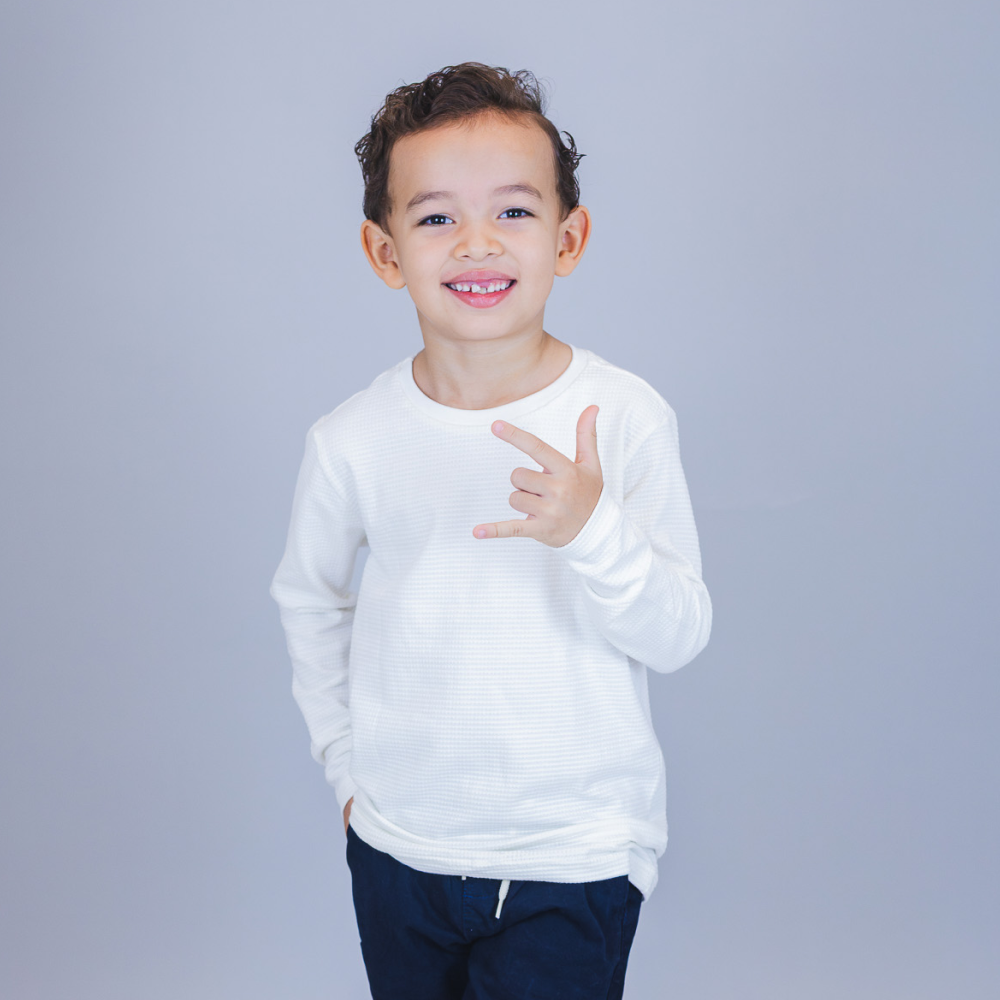 Camisa Waffle Masculina - Branca