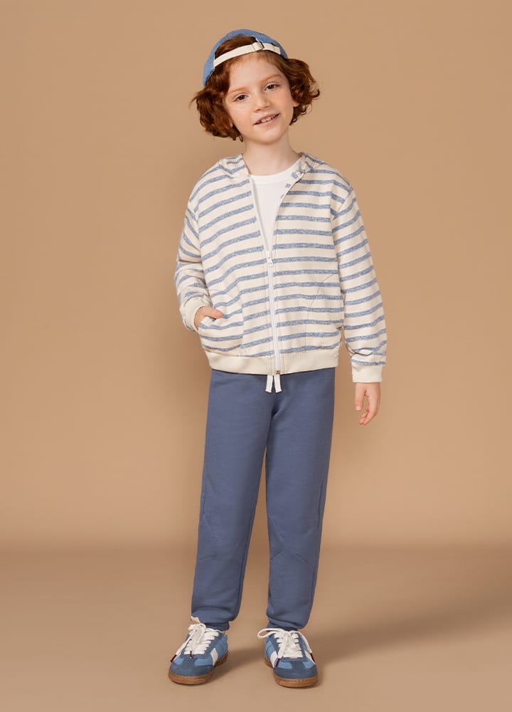 Conjunto de Jaqueta e Calça de Moletom