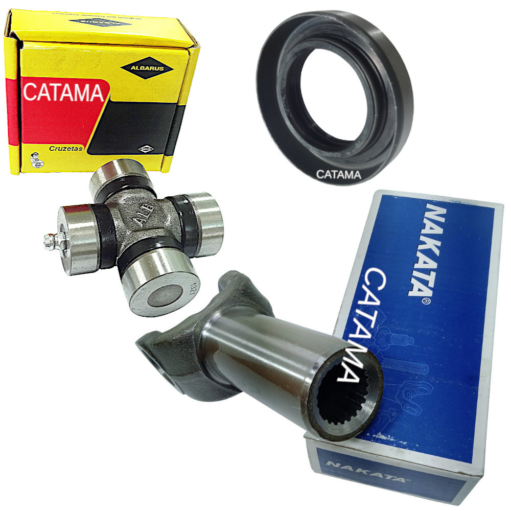 Kit Retentor Cruzeta Luva 23 estrias Cardan Cambio Opala Caravan 1982 Até 1992