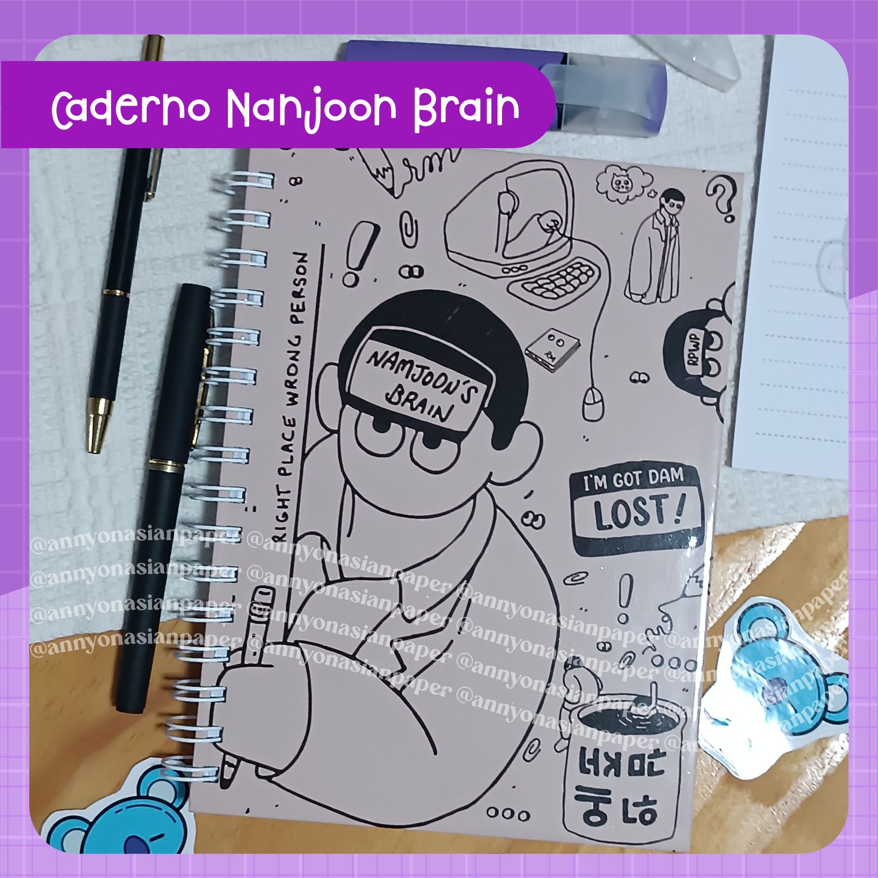 Caderno Namjoon Brain
