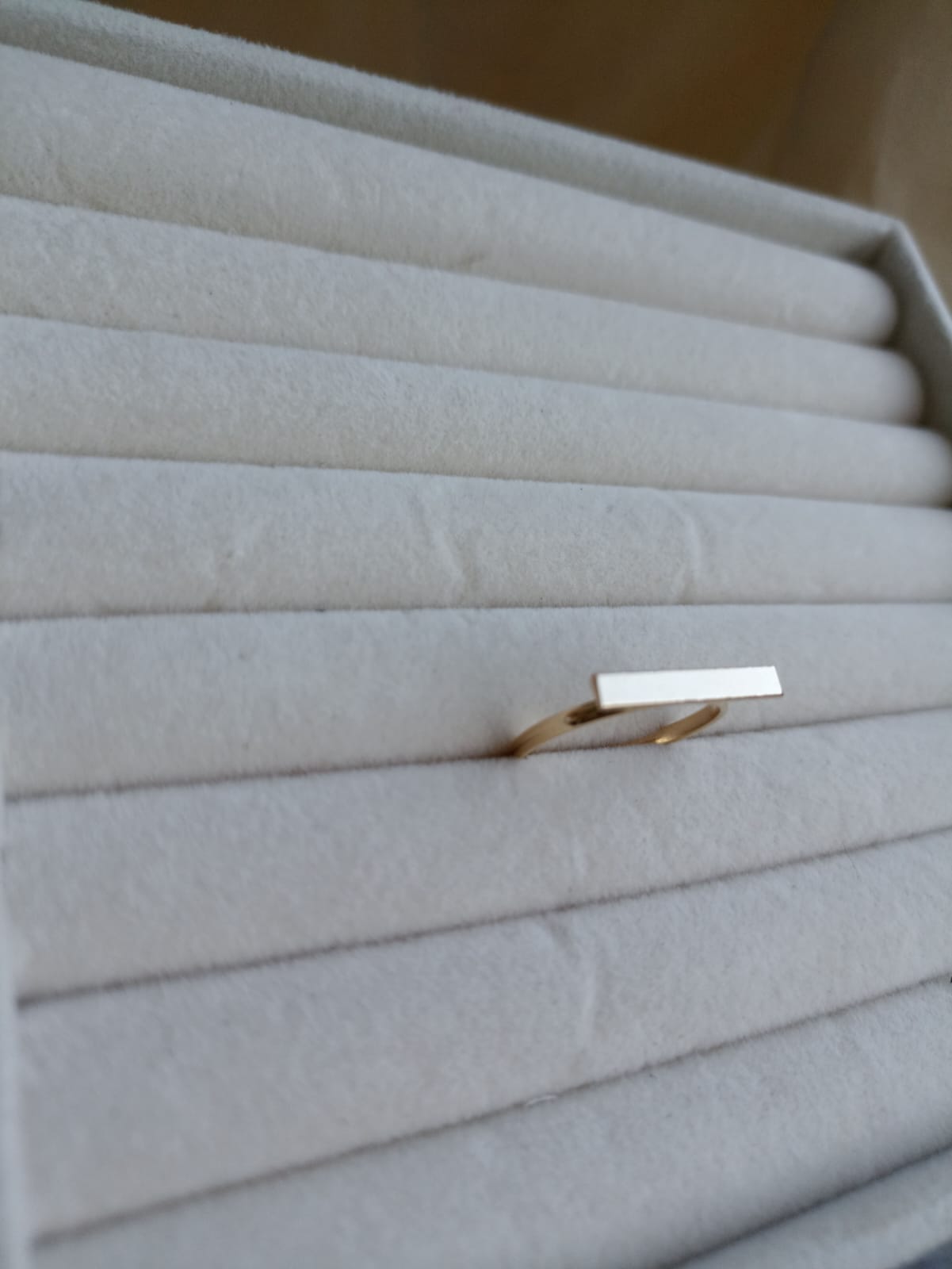 Anel aro minimalista reto