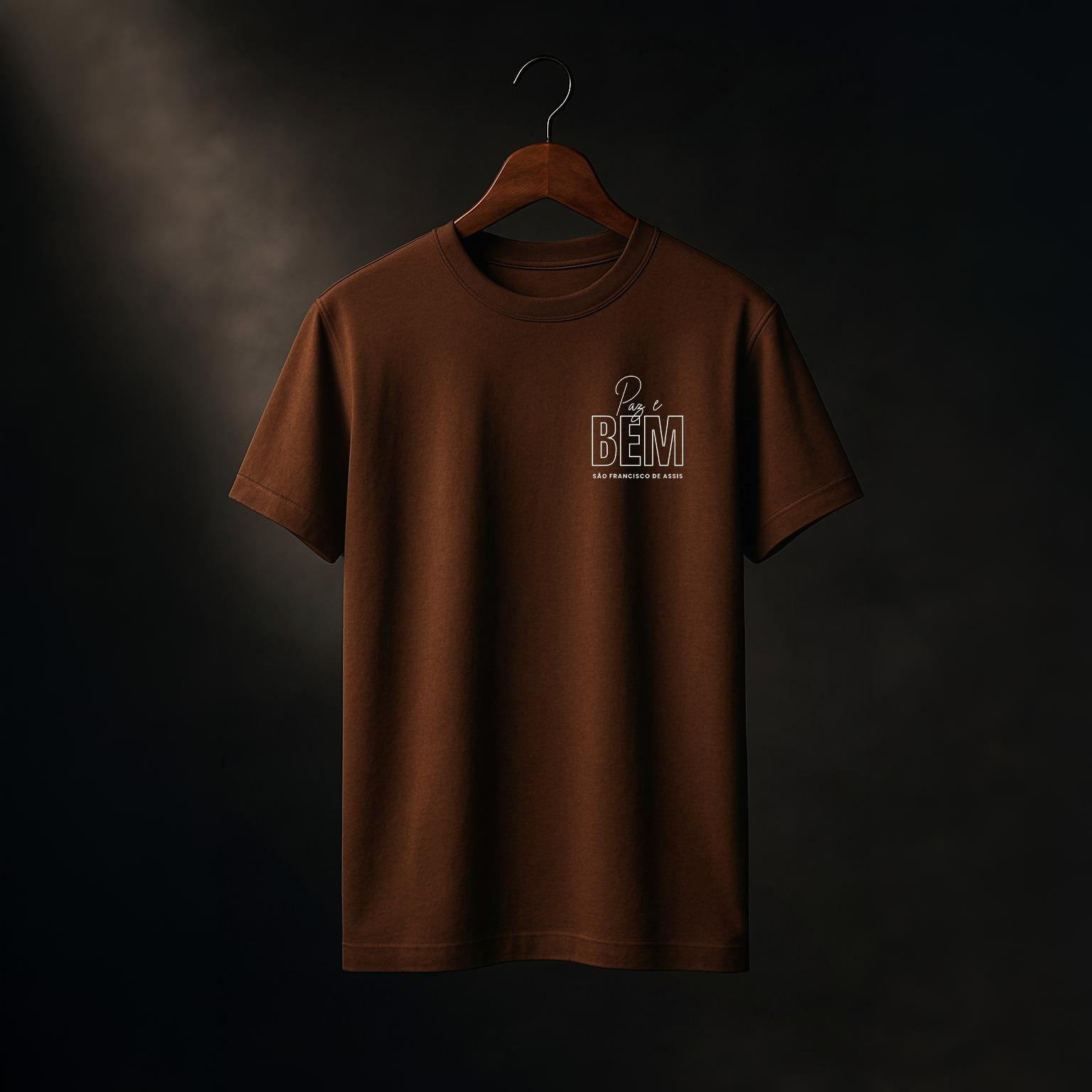 Camiseta Oversized  Paz e Bem    São Francisco de Assis