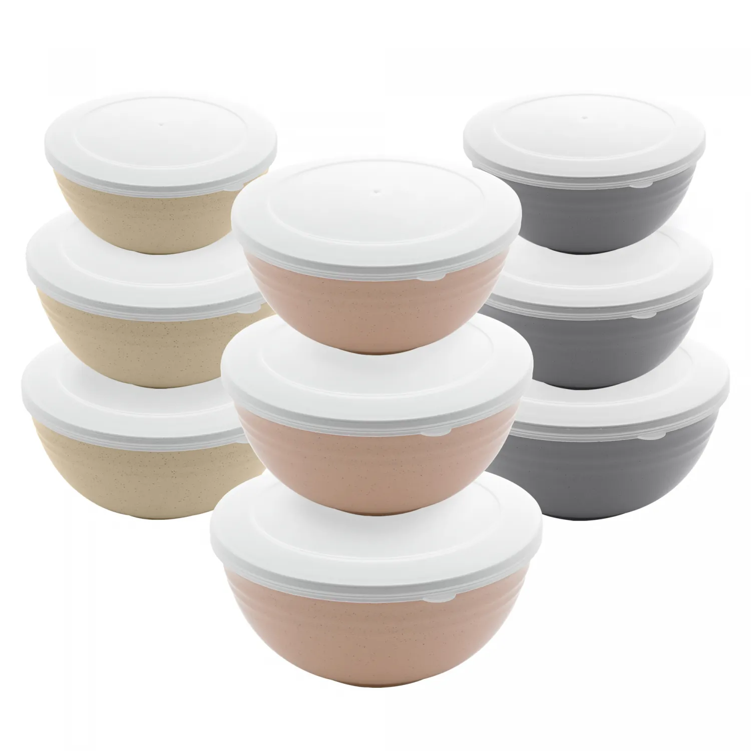 Conjunto 3 Bowls de Bambu e PP Lines Sortido - Lyor