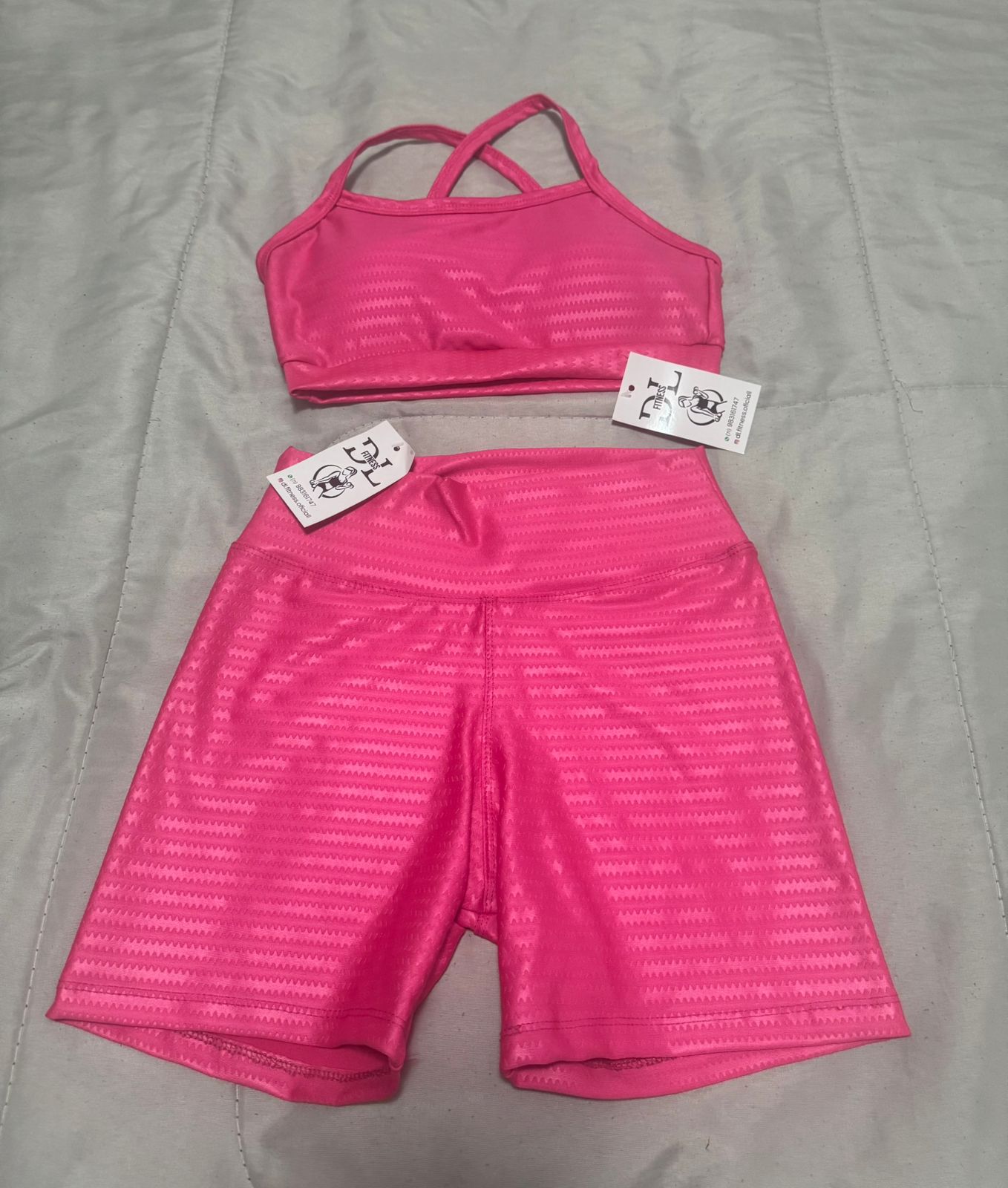 Conjunto Fitness 3D Rosa