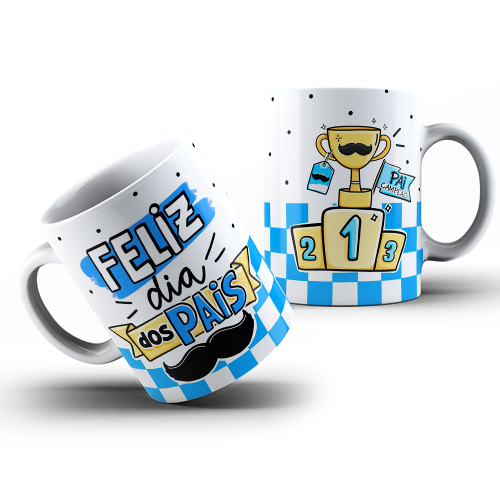 Caneca Cerâmica: Pai Campeão