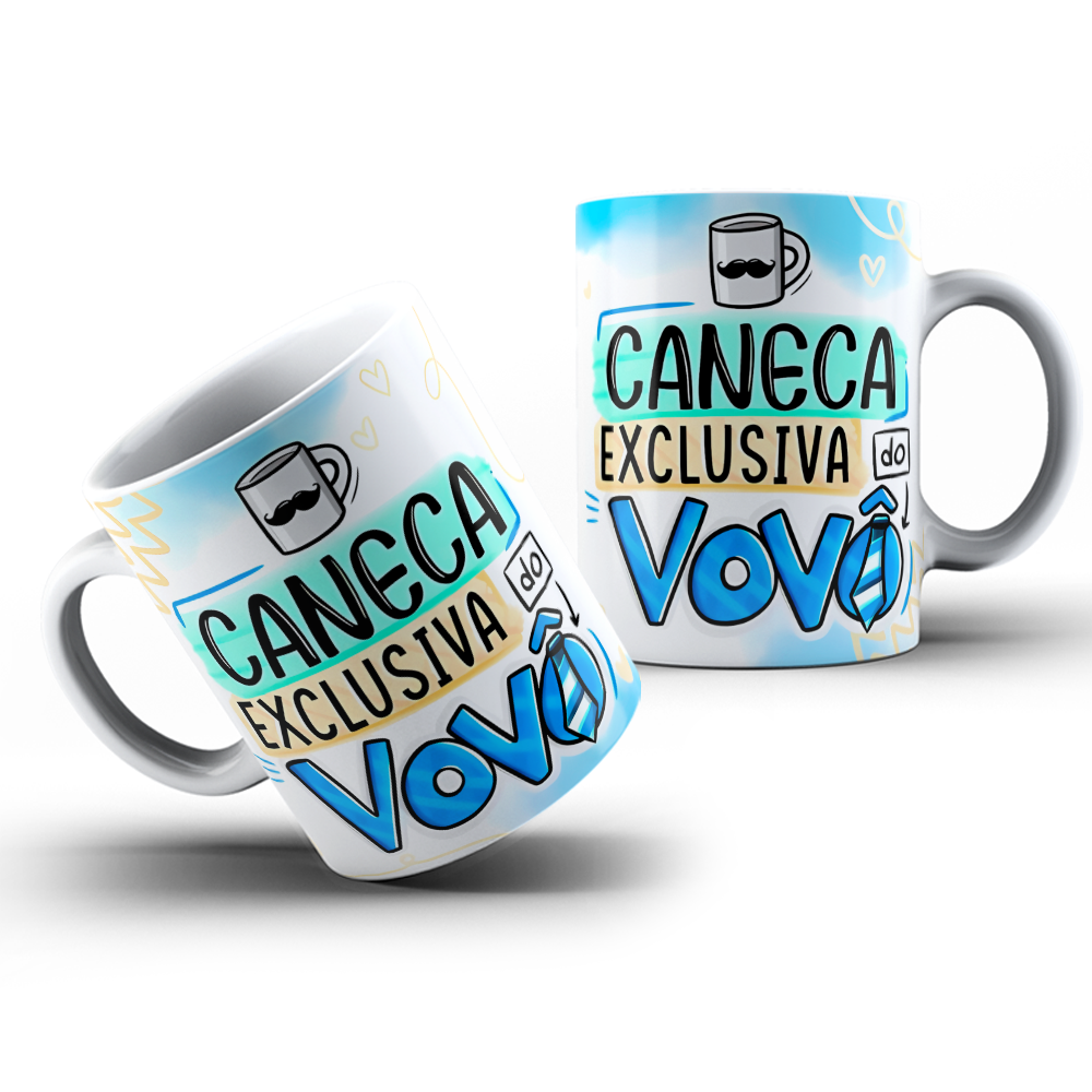 Caneca de Cerâmica: Caneca Exclusiva do Vovô