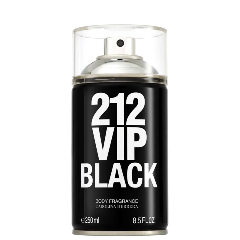 Body Spray Carolina Herrera 212 Vip Men Black