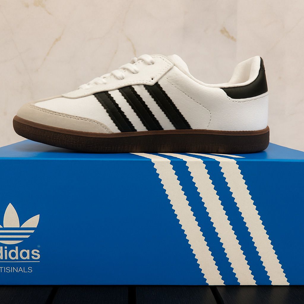 Tênis Adidas Samba Branco e Preto Premium