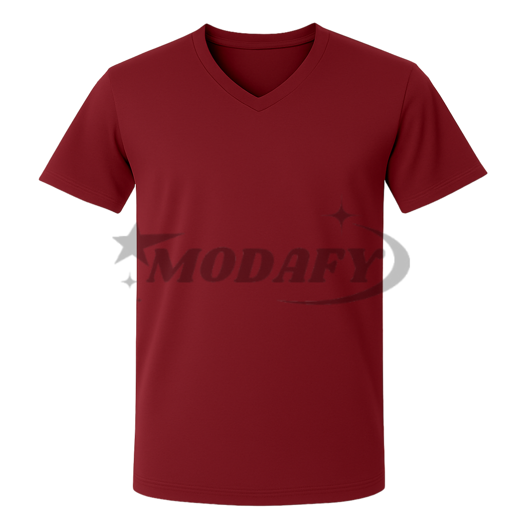 Camisa Gola V Bordô Modafy